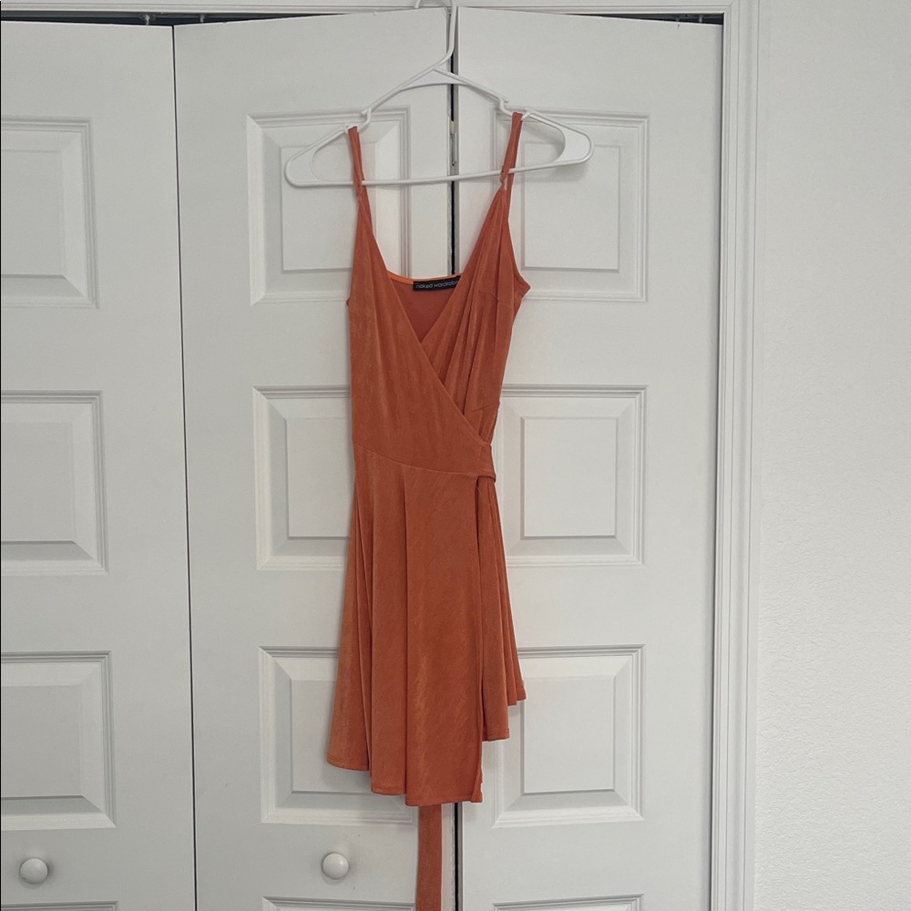 Naked Wardrobe Terracotta Mini Dress